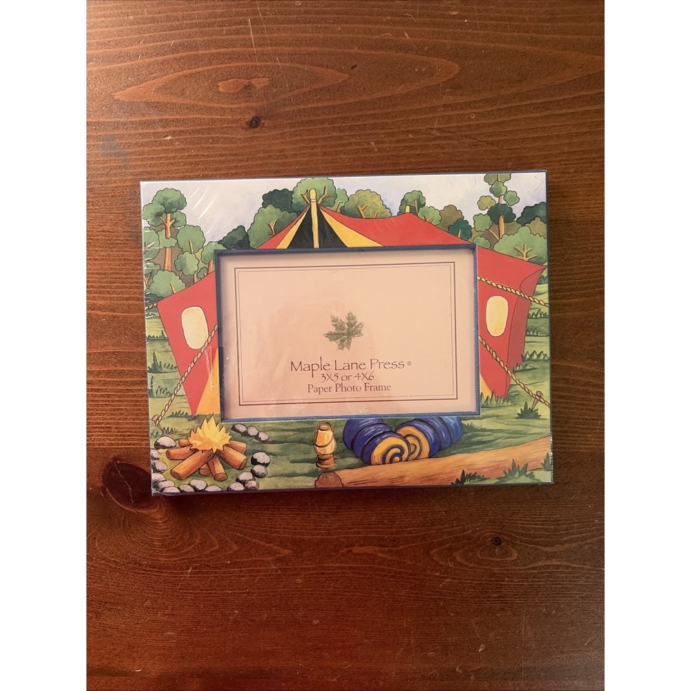 New Maple Lane Press Camping Tent Picture Frame 3x5 or 4x6 Sealed